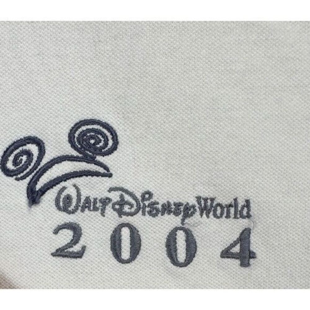 Walt Disney World Polo Shirt Adult Large White Short Sleeve Casual Rugby Mens - Picture 4 of 8